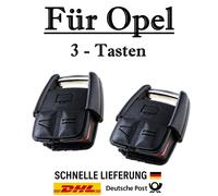 2x Ersatz Autoschlüssel Gehäuse für Opel 3-Tasten PKW Fernbedienung - KS12A