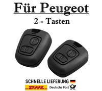 2x Ersatz Autoschlüssel Gehäuse für Peugeot 2-Tasten PKW Fernbedienung - KS25