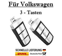 2x Ersatz Autoschlüssel Gehäuse für VW Passat 3-Tasten PKW Fernbedienung - KS47
