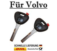 2x Ersatz Autoschlüssel Gehäuse mit Rohling für Volvo PKW Fernbedienung - KS02