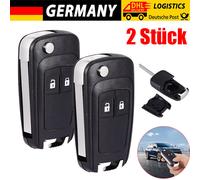 2X Ersatz Klappschlüssel Gehäuse für Opel Astra J Insignia Corsa E Meriva B Karl