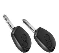 2x Ersatzschlüssel Autoschlüssel Hülle für 2 Tasten Funk Fernbedienung mit Rohling - RENAULT_KS05NO - Top Qualität Auto Schlüssel Gehäuse Neu