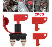 2x Ersatzschlüssel Rot Schlüssel für Batterie Hauptschalter Haupt Trennschalter