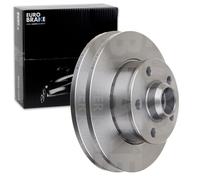 2X EUROBRAKE BREMSSCHEIBEN 226mm VOLL HINTEN PASSEND FÜR SEAT TOLEDO VW CORRADO
