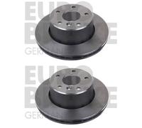 2x EUROBRAKE BREMSSCHEIBEN 297mm BELÜFTET VORNE passend für LAND ROVER
