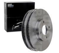 2X EUROBRAKE BREMSSCHEIBEN VORNE 278mm BELÜFTET PASSEND FÜR FORD B-MAX FIESTA