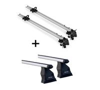 2x Fahrradträger Bike Pro + Dachträger Menabo Tema kompatibel mit für Hyundai i30 (3 Türer) ab 2016