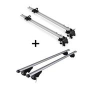 2x Fahrradträger Bike Pro + Dachträger Rio 120 kompatibel mit für Hyundai i30 Kombi 07-10