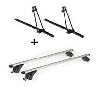 2x Fahrradträger ORION + Dachträger/Relingträger VDP KING1 kompatibel mit für Mini Cooper (3 Türer) ab 14