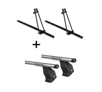 2x Fahrradträger ORION + Dachträger Menabo Tema kompatibel mit für Hyundai i30 (3 Türer) ab 2016