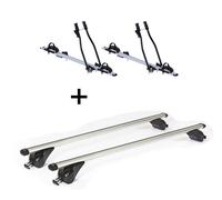 2x Fahrradträger SAGITTAR+Dachträger KING1 für für Peugeot 5008 5Tür ab 17