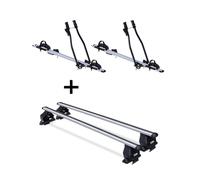 2x Fahrradträger SAGITTAR+Dachträger Menabo Tema für für Toyota Urban Cruiser ab
