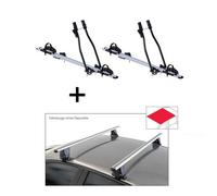 2x Fahrradträger SAGITTAR + Dachträger VDP Delta kompatibel mit für Volvo S80 (4 Türer) 2006-2016