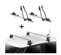 2x Fahrradträger SAGITTAR + Dachträger VDP EVO ALU kompatibel mit für Opel Insignia A 4 Türer 2008-2017