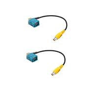2X Fakra Z Buchse auf RCA Buchse Videokabel Adapter Auto RüCkfahrkamera Adapterkabel für (B)