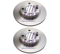 2x Fast Bremsscheiben 240mm Voll Hinten Passend Für Opel Combo Corsa Tigra Bremsscheibe: A.b.s.: 17149 Abakus: 23104144 Abakus: 231041442 Ackoja: A