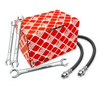 2x FEBI BILSTEIN Bremsschlauch Hinten Schlüssel für RENAULT DACIA