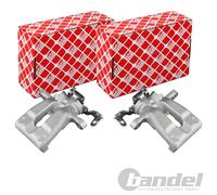 2X FEBI BREMSSATTEL SATZ HINTEN PASSEND FÜR OPEL ASTRA MERIVA ZAFIRA