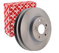 2X FEBI BREMSSCHEIBEN Ø260mm VORNE PASSEND FÜR TOYOTA AVENSIS
