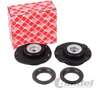 2x FEBI FEDERBEINLAGER DOMLAGER VORDERACHSE passend für PEUGEOT 206