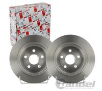 2x FERODO 270mm BREMSSCHEIBEN VOLL HINTEN passend für CHRYSLER CIRRUS NEON PT SE