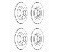 2x Ferodo 274mm Bremsscheiben Voll Hinten Passend Für Renault Fluence Grand Scén Bremsscheibe: A.b.s.: 18160c Abakus: 23104039 Abakus: 231040392 As