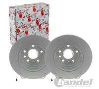 2x FERODO 286mm BREMSSCHEIBEN VOLL HINTEN passend für OPEL VECTRA SAAB 9-3 9-5 9