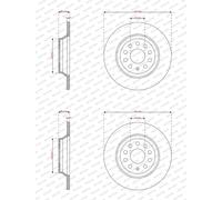 2x Ferodo 300mm Bremsscheiben Voll Hinten Passend Für Vw Tiguan Ddf3169c Bremsscheibe: A.b.s.: 18319 Abakus: 23104094 Abakus: 231040942 Aisin: T6