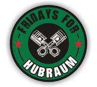 2x Fridays For Hubraum Aufkleber Innenklebend Grün Matt 8,5cm Sticker R076