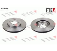 2x FTE BS3605 Bremsscheibe passend für FIAT SEAT VW