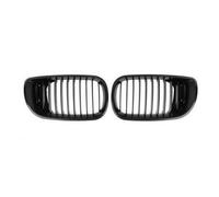 Kühler- Sport- Front- Rippen- Grill Schwarz Matt Eintragungsfrei Set Passend für BMW E46 Limousine Touring Facelift 02-05