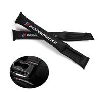2x Für BMW Auto Car Universal Autositz Lücke Lückenfüller Pad PU Leder Schwarz