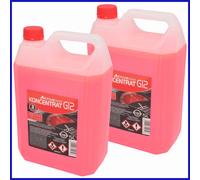 2x G12 Kühlerfrostschutz -80°C 5L Rot Kühlflüssigkeit Konzentrat Antifreeze PKW