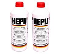 2x G12 ROT HEPU 1,5L Kühlerfrostschutz Kühlmittel-Zusatz Frostschutz -37° RM12