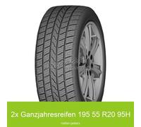 2x Ganzjahresreifen Aplus AS-909 3PMSF XL 195/55 R20 95H | 76286