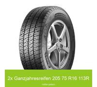 2x Ganzjahresreifen Barum Vanis AllSeason 3PMSF 205/75 R16 C 113R | 98589