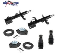 2x GASDRUCK STOSSDÄMPFER + DOMLAGER + STAUBSCHUTZSATZ VORNE FÜR NISSAN MICRA K12