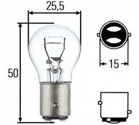 HELLA STANDARD Glühlampe, Blinkleuchte Glühlampe, Brems-/Schlusslicht Glühlampe, Nebelschlussleuchte Glühlampe, Rückfahrleuchte Glühlampe, Schlussleuchte Glühlampe, Park-/Positionsleuchte Glühlampe Glühlampe,... 8GD 002 078-123