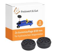 2 x Gummiauflage 39mm für Wagenheber Gummiklotz Gummiblock Rangierwagenheber BWI