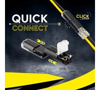 2x H Auto KFZ Stecker Steckverbinder Steckverbindung Kontakt 2 polig Car PKW LKW