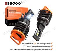 2X H15 Hi/Low Beam Auto Scheinwerfer 12000LM Halogen Wei Birne Mit Zulassung DRL