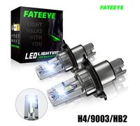 2X H4 9003 LED Scheinwerfer 10000LM Mit Zulassung Hi/Lo Beam 6500K Wei Halogen