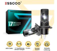 2X H4 Auto 100W LED Scheinwerfer 30000LM Halogen Mit Zulassung Canbus fehlerfrei