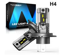 2X H4 Hi/Low Beam Auto LED Scheinwerfer Halogen 16000LM Wei Birne Mit Zulassung