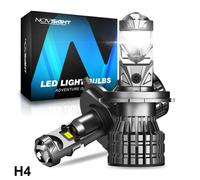 2X H4 LED Linsenscheinwerfer 120W 22000LM Mit Zulassung Lampe Auto 6500K Halogen