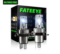 2X H4 LED Scheinwerfer 10000LM Mit Zulassung Fern/Abblendlicht Halogen 6500K Wei