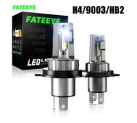 2X H4 LED Scheinwerfer 10000LM Mit Zulassung Hohes Abblendlicht 6500K Halogen