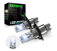 2X H4 LED Scheinwerfer 50W 6500K Wei Mit Zulassung Halogen Fern/Abblendlicht CSP