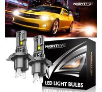 2x H4 LED Scheinwerfer 70W 30000LM 6500K Mit Zulassung Fern/Abblendlicht Halogen