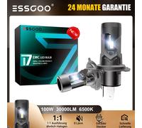 2X H4 LED Scheinwerfer Halogen 6500K Wei Gl hlampen Mit Zulassung Hi/Low Beam